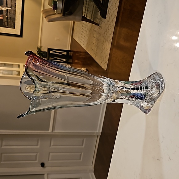 Adam Jablonski hand made crystal from Poland vase - Picture 10 of 11